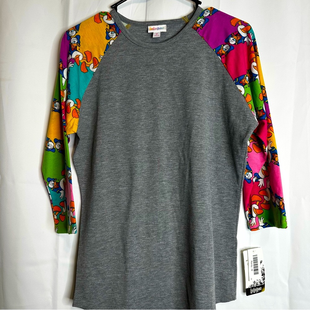 LuLaRoe Disney med womens top with Donald Duck NWT